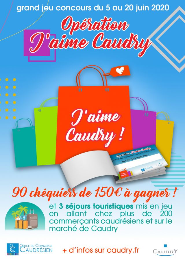 Boostez votre pouvoir d’achat en remportant un des 90 chéquiers de 150€ « J’aime Caudry »   