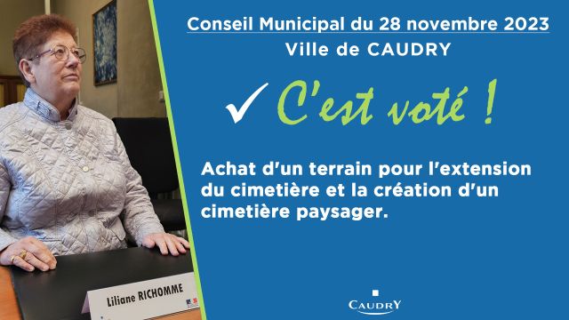 C'est voté en conseil municipal ...