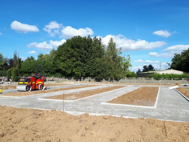 Chantier au nouveau cimetière...