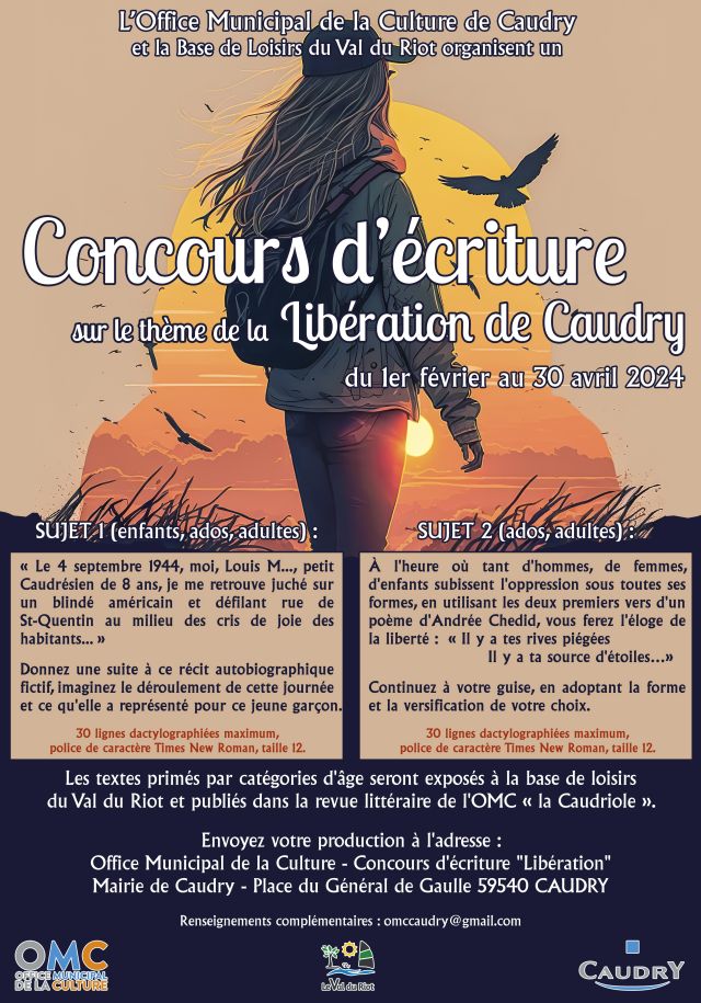 Concours d’écriture sur le thème de la Libération de Caudry ...
