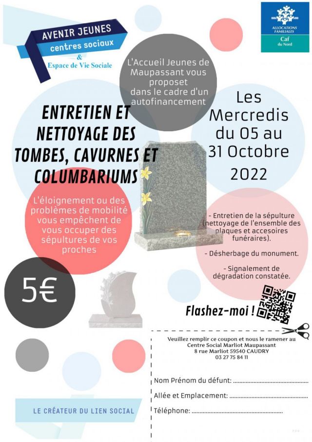 Rappel : Entretien et nettoyage des tombes, cavurnes et columbariums ...