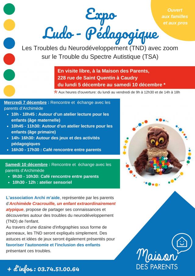 Exposition Ludo-Pédagogique sur les Troubles du Neurodéveloppement (TND) ...