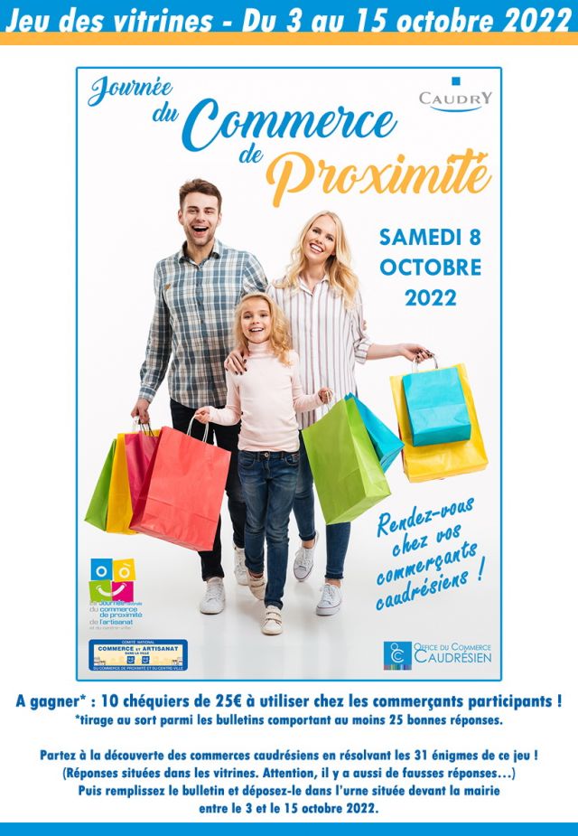 Jeu concours de la Journée Nationale du Commerce de Proximité ...