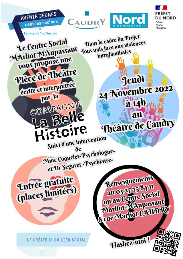 Le Centre Social Marliot Maupassant vous invite au Théâtre de CAUDRY ...