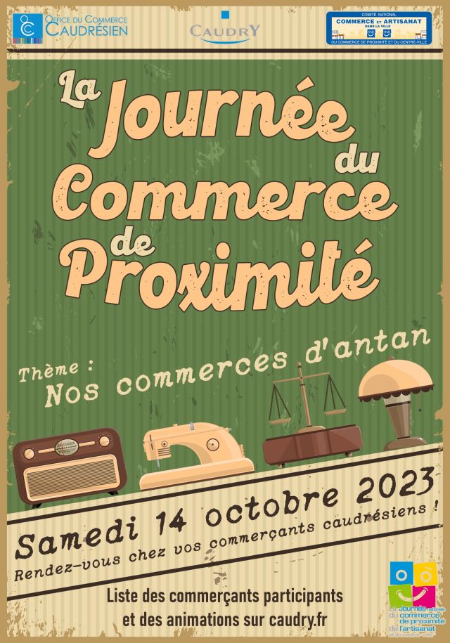 Le samedi 14 octobre 2023, c’est la Journée Nationale du Commerce de Proximité ...