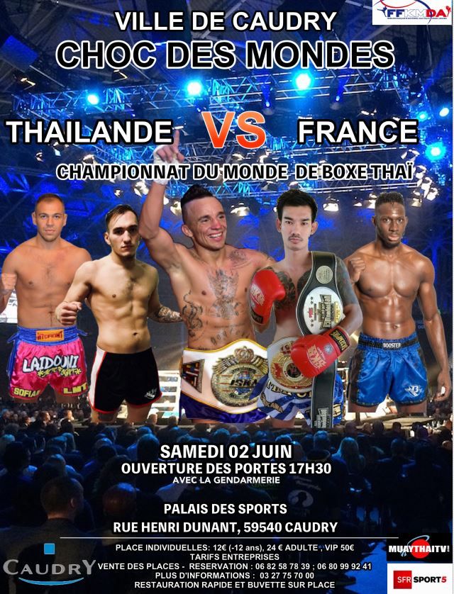 Permanences billetterie Championnat du Monde de Boxe thaïlandaise...