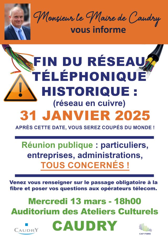 Réunion publique d’information sur la fin du réseau cuivre ...