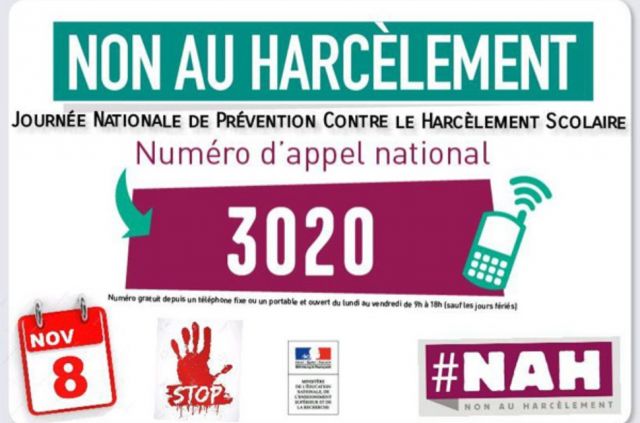 STOP au harcèlement scolaire ...