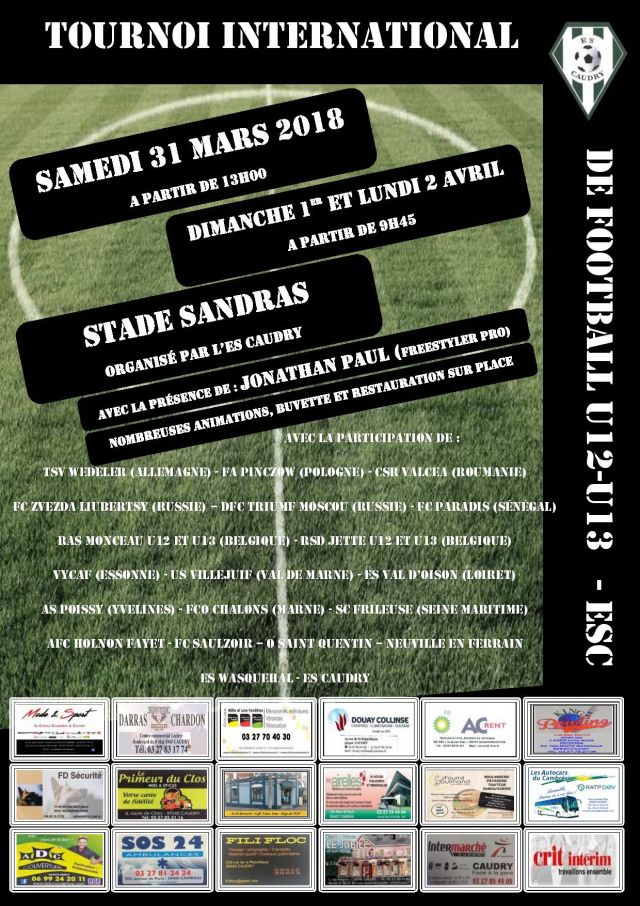 Tournoi international de football_catégorie U12-U13 à Caudry...