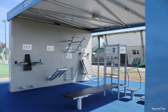 aire de fitness connectée et gratuite au Stade Sandras  